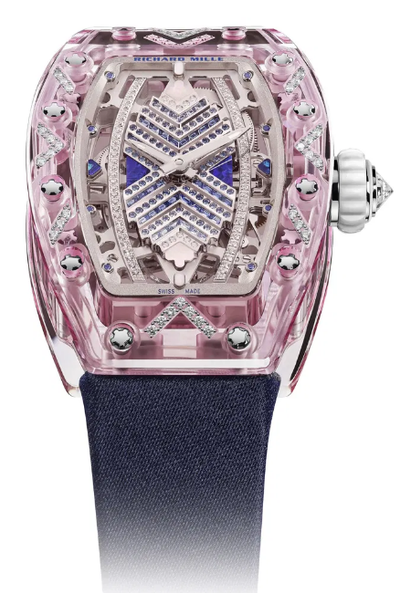 Best Richard Mille RM 07-02 Automatic Sapphire Pink Set Replica Watch